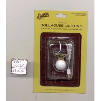 Light - Ceiling Lamp globe 2652 dollhouse miniature 1/12 scale electric 12volt 