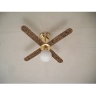 Light LED Ceiling Fan W/ Globe 2313 non-working fan dollhouse 1/12 scale