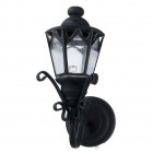 Light - LED Black Coach Lamp 2334 dollhouse 1/12 scale replaceable battery metal