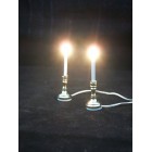 Light - Brass Candlesticks 2768 dollhouse miniature 1/12 scale candle lamp pcs