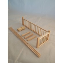 Railing Kit #2A Stairs dollhouse balcony guard 12" 1/12 scale miniature MW12082A