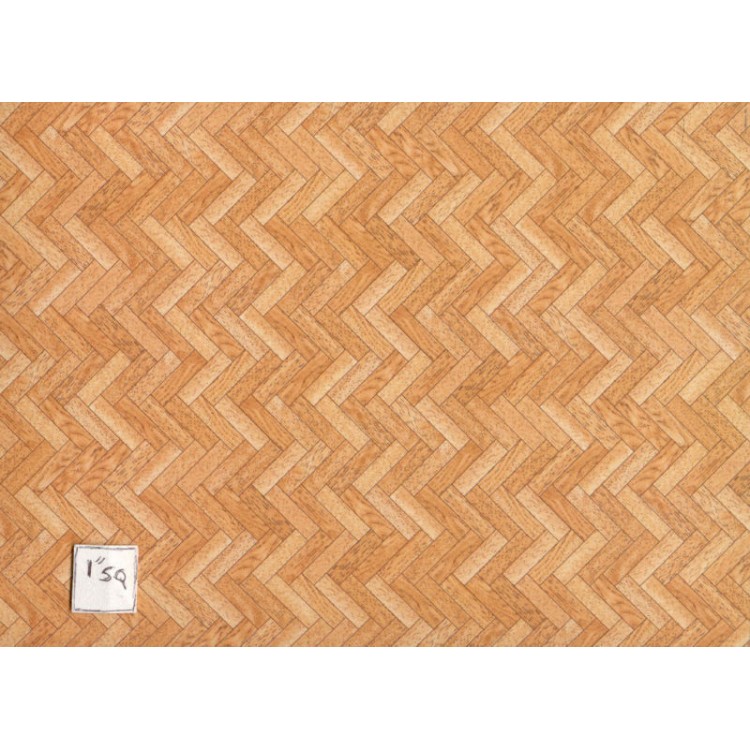 Faux Parquet Wood 34621 border floor dollhouse 1/12 scale glossy card stock 1pc 