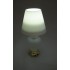 Light  LED White Glass Table Lamp 2304 replaceable battery dollhouse 1/12 scale 
