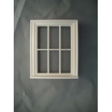 Half Scale 1:24 - Victorian 6 Pane  Window - Jackson's Miniatures Dollhouse #L10